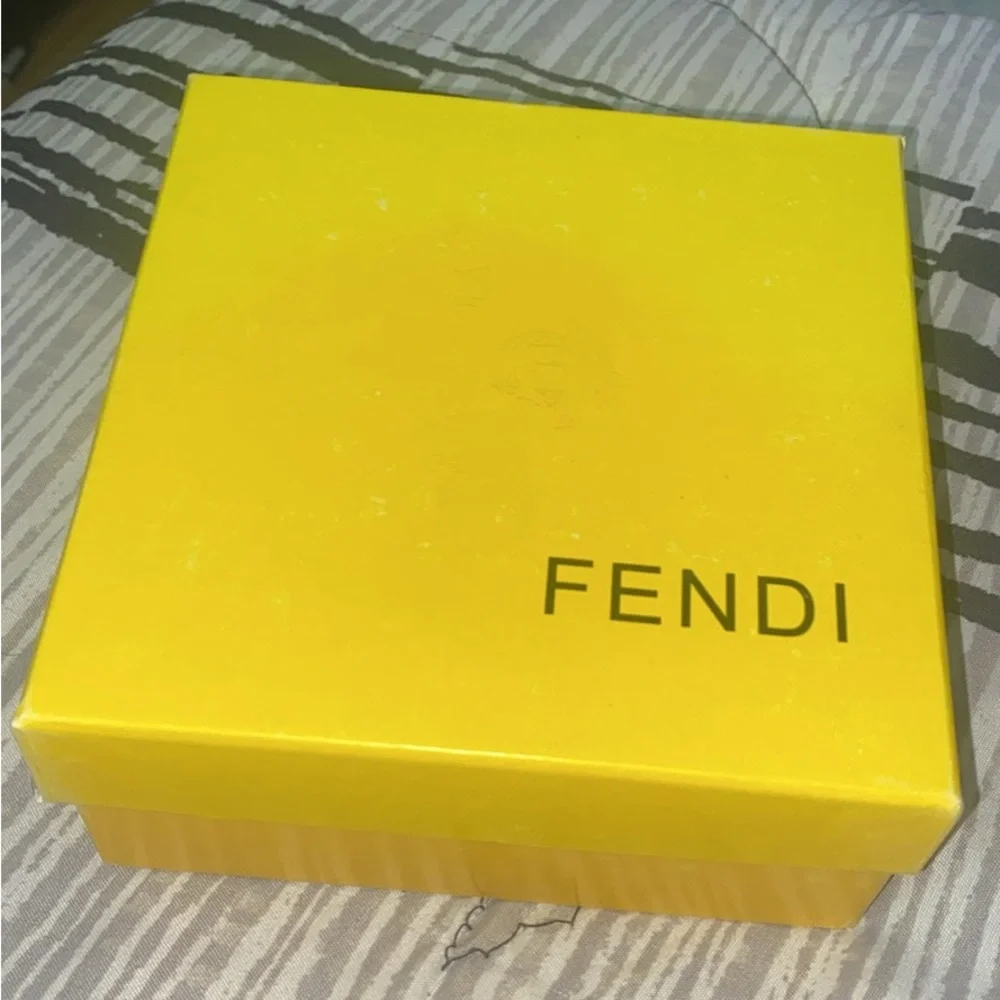 Fendi Black Leather Belt with Iconic Buckle